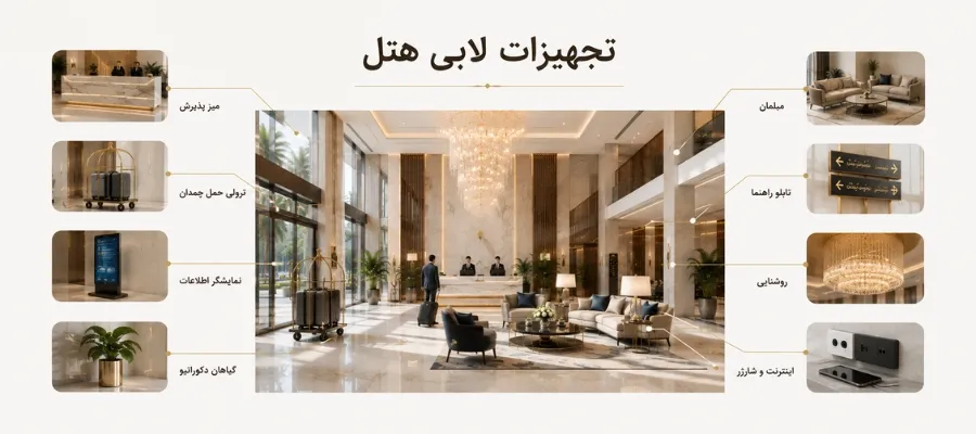 تجهیزات لابی هتل