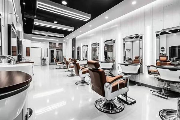 دکور آرایشگاه مردانه شیک